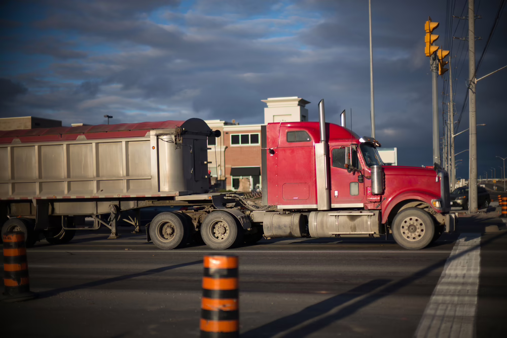 Louisiana truck operating in bad weather conditions